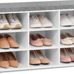 VASAGLE Banco Zapatero Mueble zapatero organizador de rellano