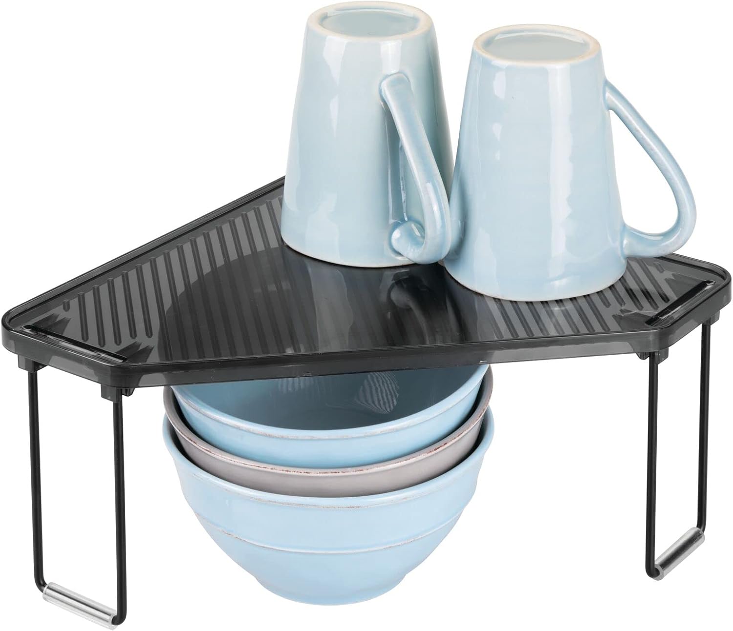 mDesign Estante de cocina – soporte para platos organizador de cocina